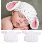 Baby-Wit-en-Roze-Paashaas-Konijn-Hoed-Pasgeboren-Gehaakte-Gebreide-Dier-Beanie-Cap-Baby-Hoed-Fot.jpg